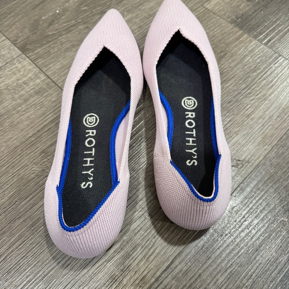 Rothy's The point flat retired petal pink size 8 - Picture 7 of 10